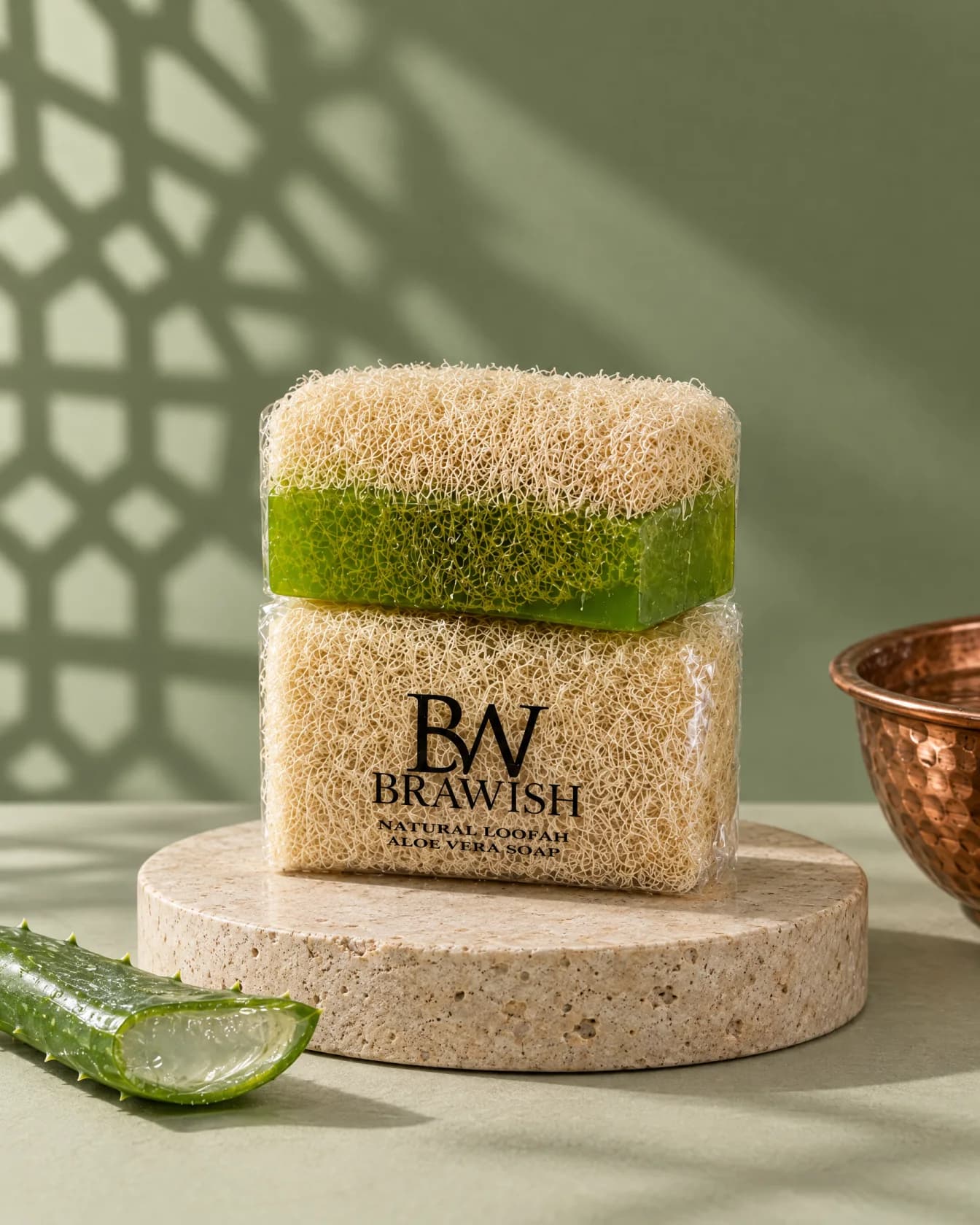 Aloe Vera Loofah Soap