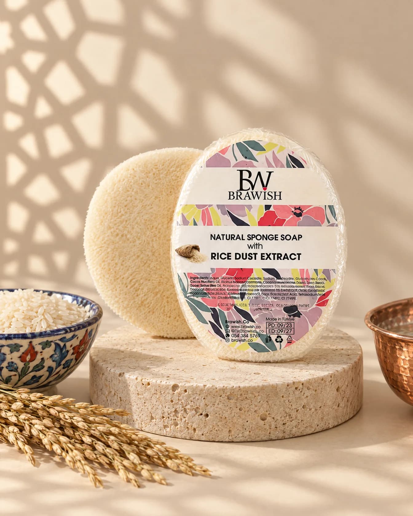 Rice Dust Sponge Soap