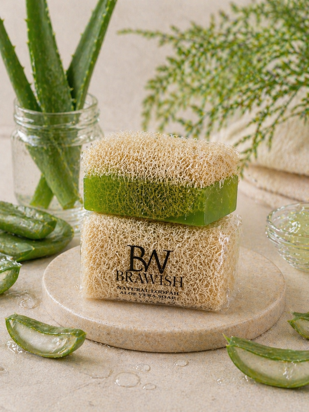 Aloe Vera Loofah Soap