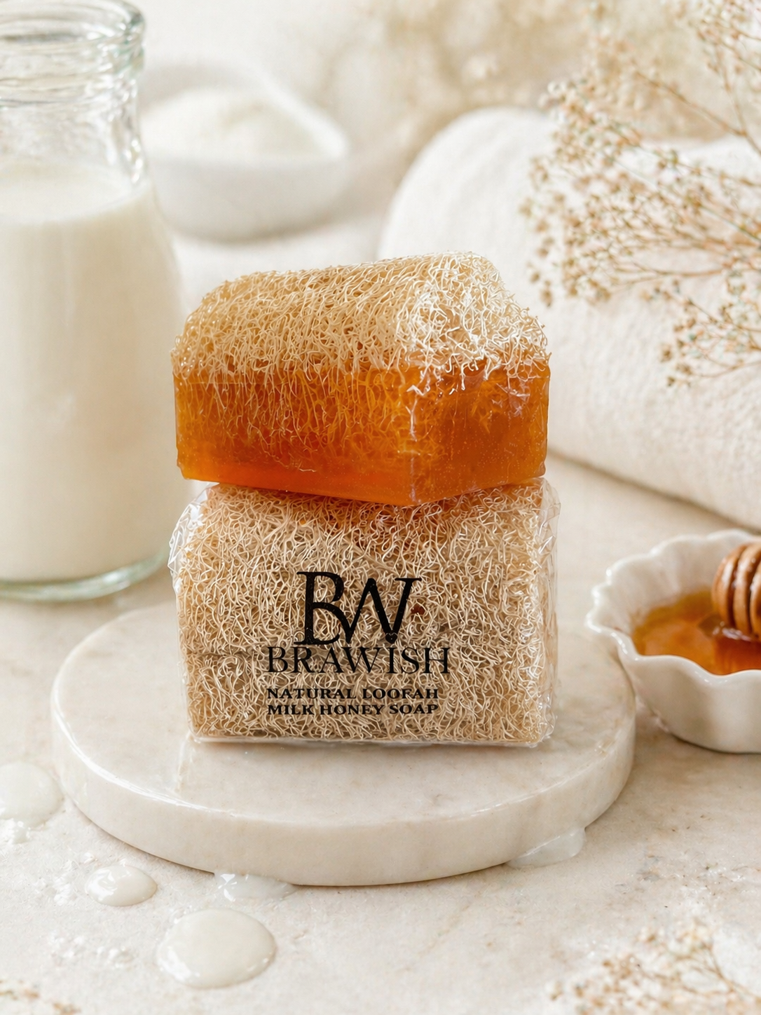 Milk Honey Loofah Soap